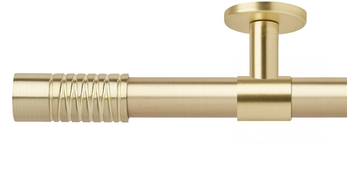 Rolls Neo Wired Barrel 35mm Metal Curtain Pole - Fendow