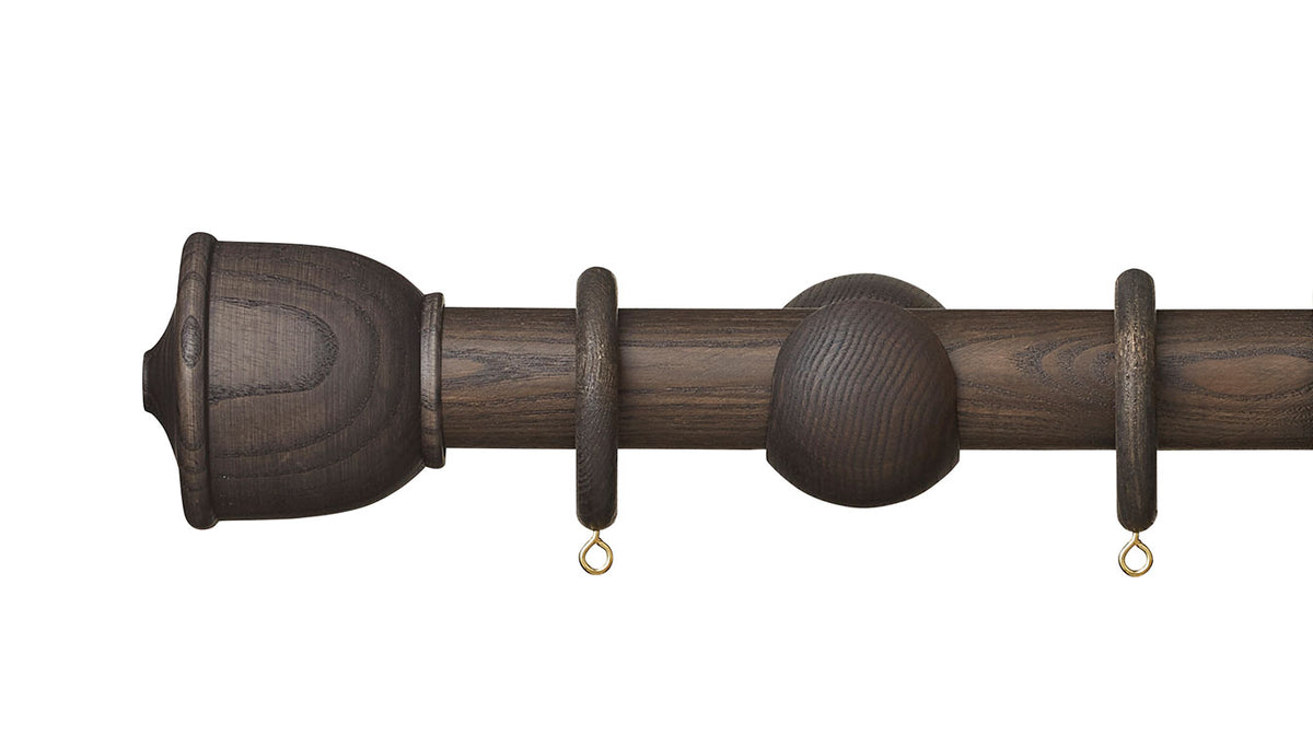 Hallis Hudson Eden Urn 35mm Wooden Curtain Pole