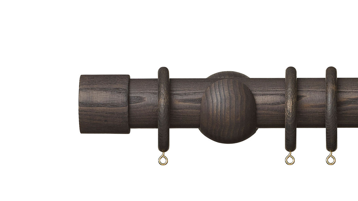 Hallis Hudson Eden End Cap 45mm Wooden Curtain Pole