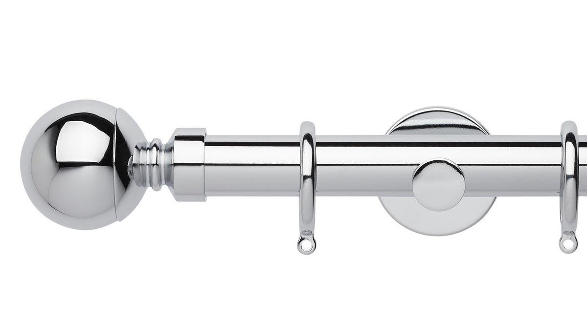 Rolls Neo Ball 28mm Metal Curtain Pole