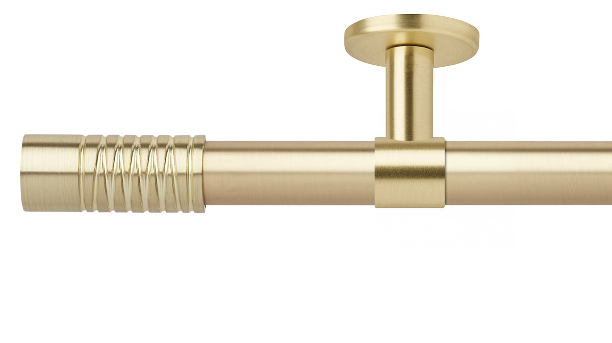 Rolls Neo Wired Barrel 28mm Metal Curtain Pole - Fendow