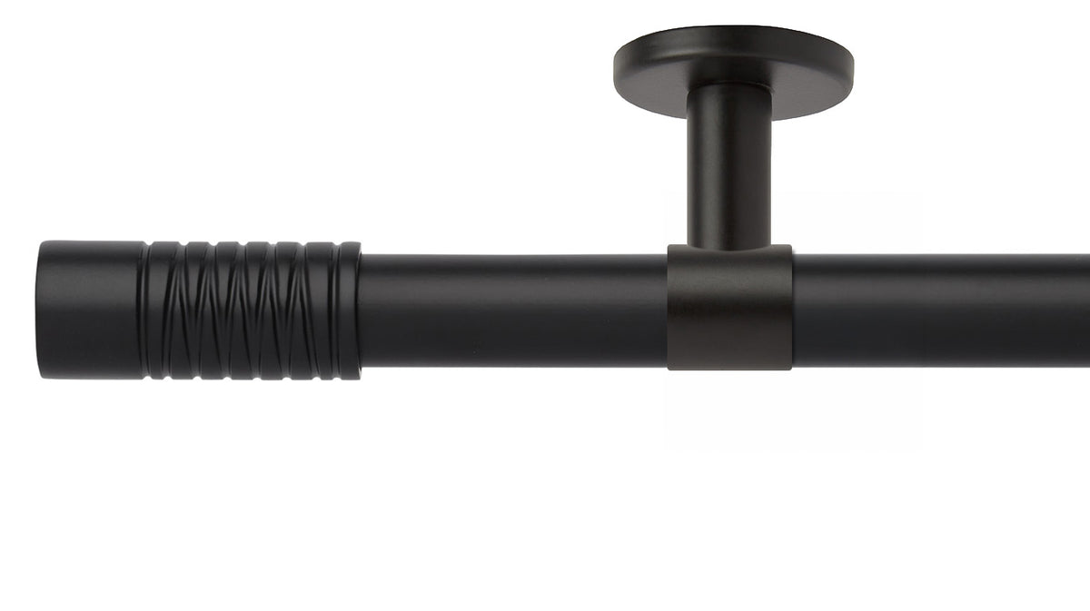 Rolls Neo Wired Barrel 28mm Metal Curtain Pole - Fendow