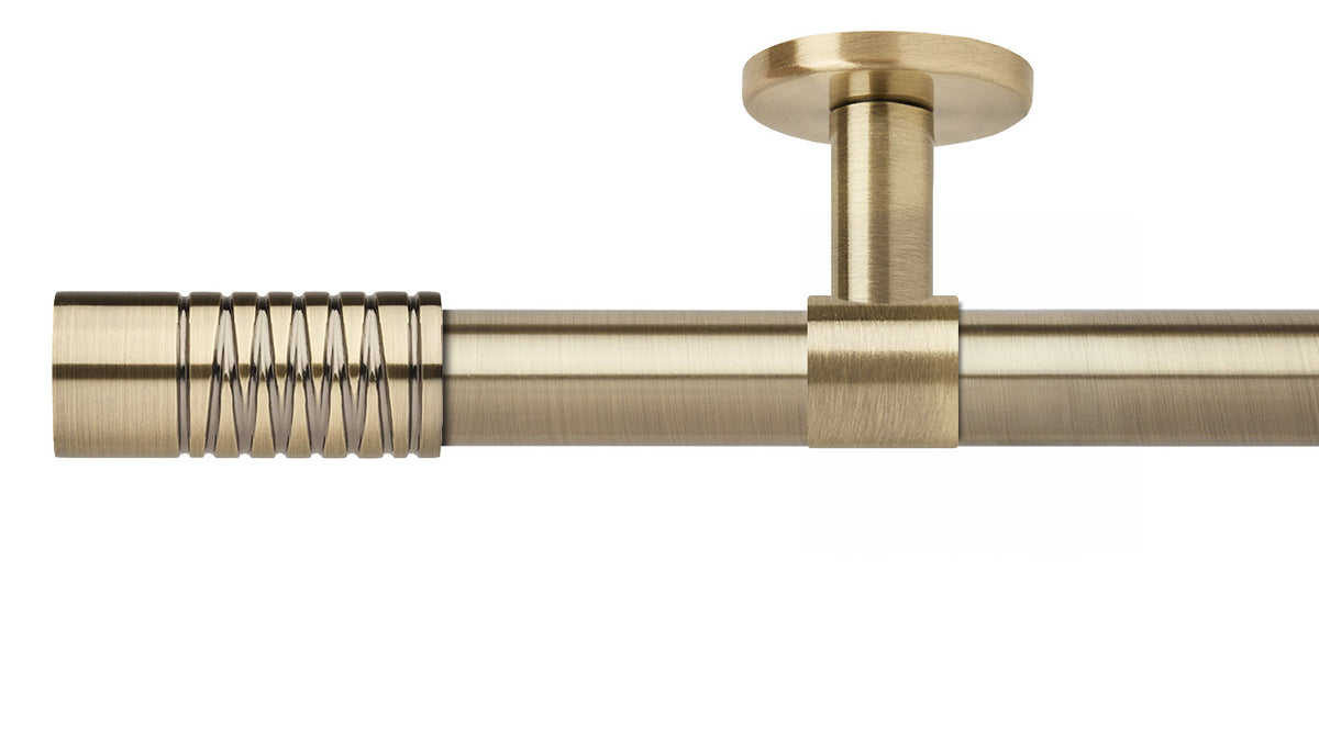 Rolls Neo Wired Barrel 28mm Metal Curtain Pole - Fendow