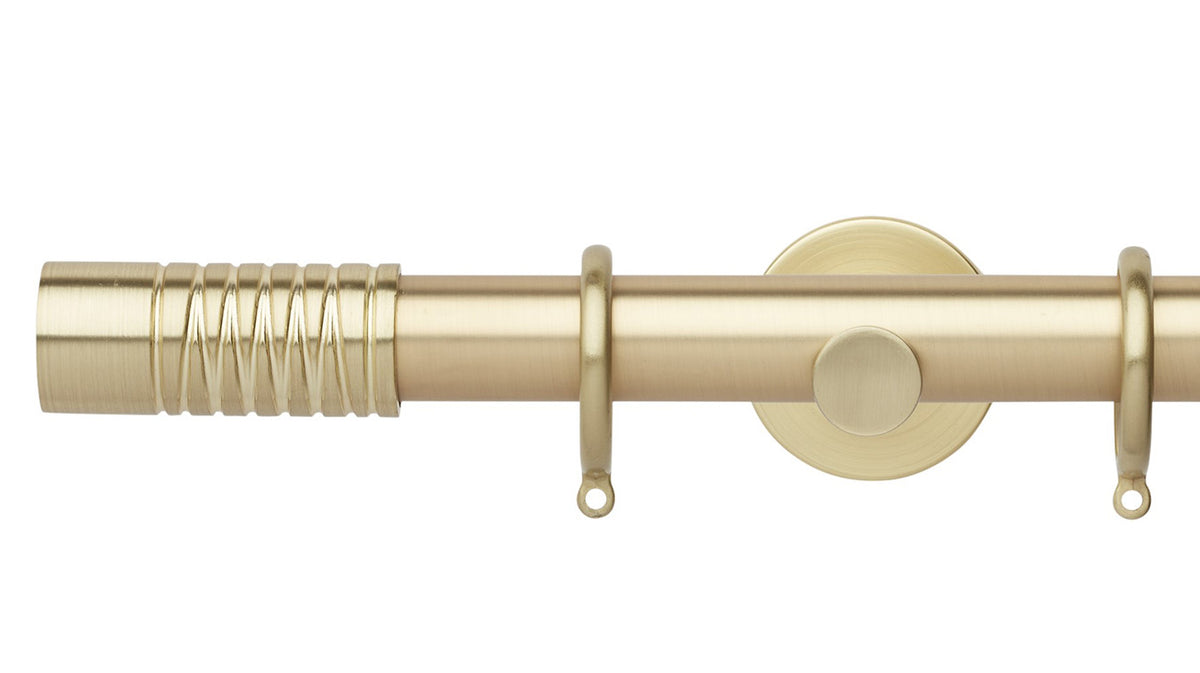 Rolls Neo Wired Barrel 28mm Metal Curtain Pole - Fendow
