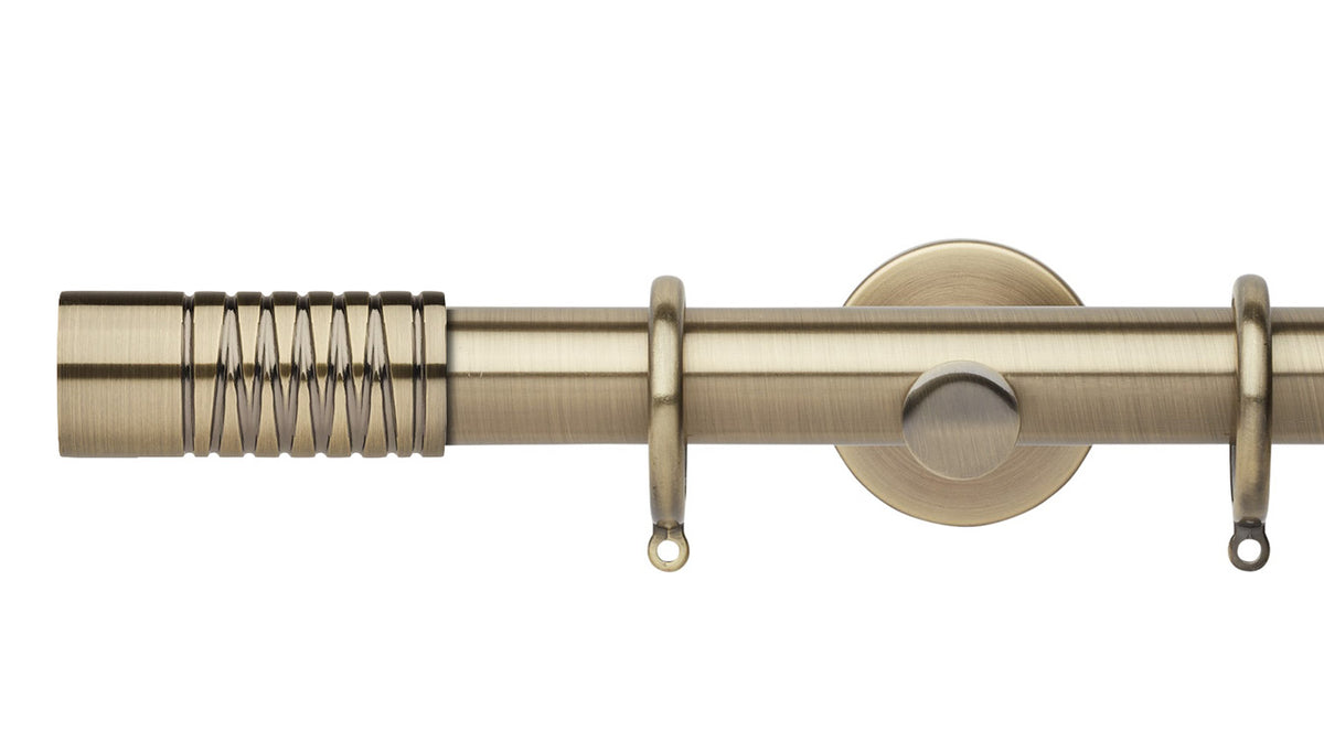 Rolls Neo Wired Barrel 28mm Metal Curtain Pole - Fendow