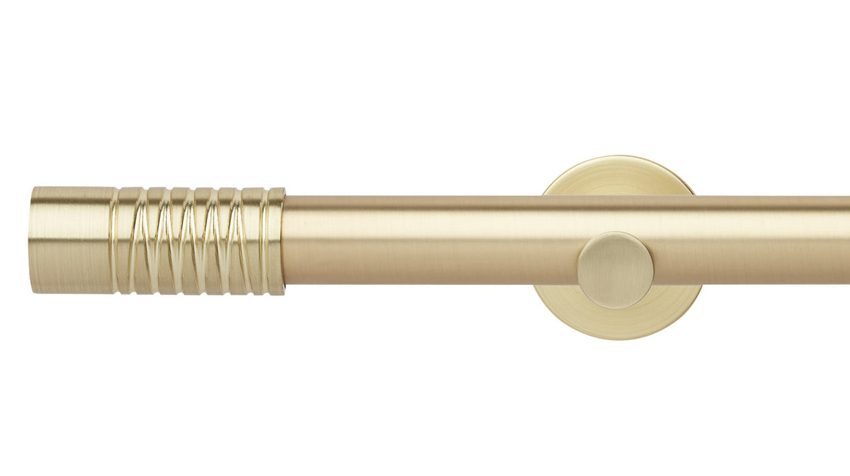 Rolls Neo Wired Barrel 28mm Metal Curtain Pole - Fendow