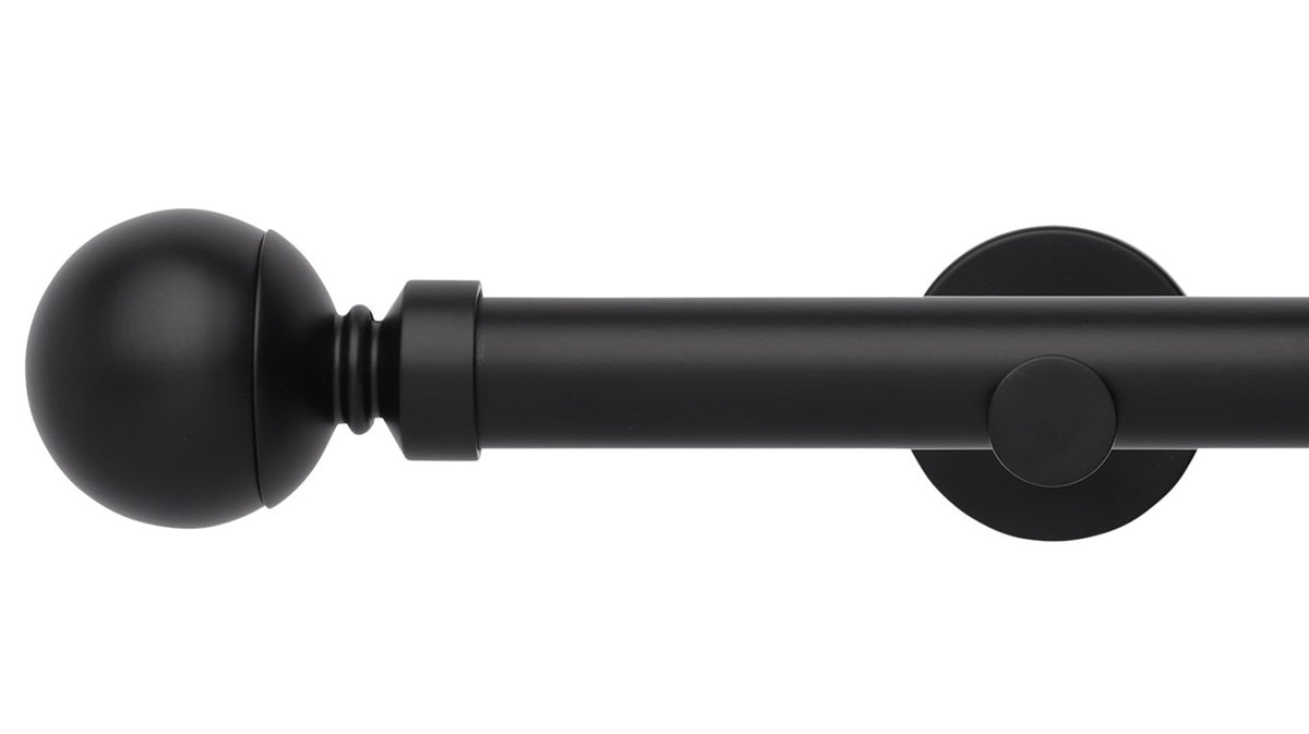 Rolls Neo Ball 35mm Metal Curtain Pole - Fendow