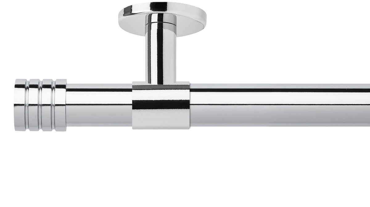 Rolls Neo Stud 35mm Metal Curtain Pole - Fendow