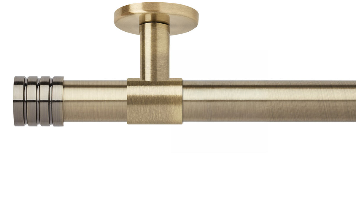 Rolls Neo Stud 35mm Metal Curtain Pole - Fendow