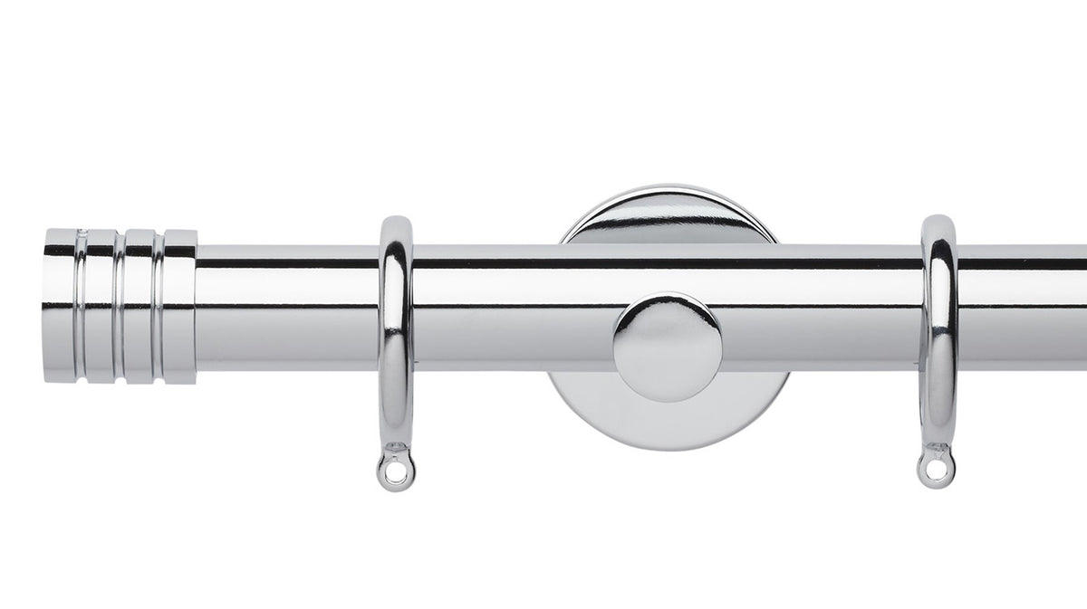 Rolls Neo Stud 35mm Metal Curtain Pole - Fendow