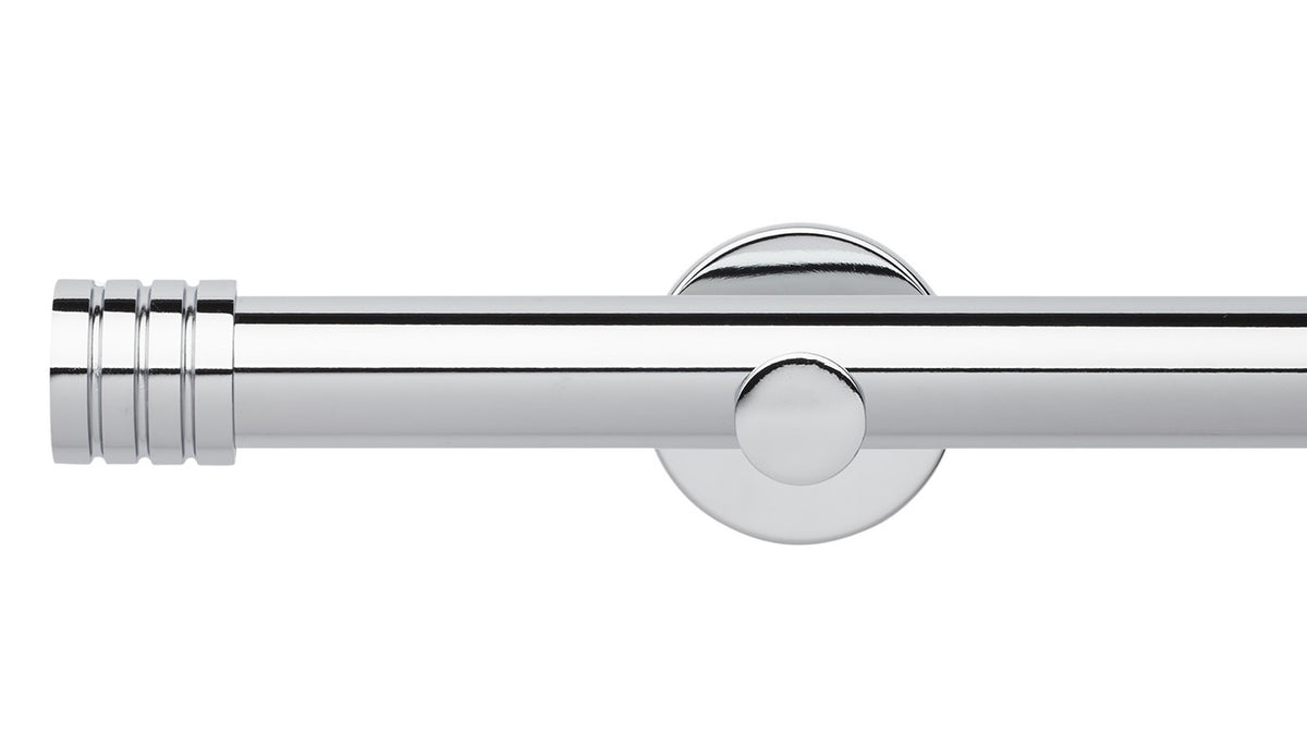 Rolls Neo Stud 35mm Metal Curtain Pole - Fendow