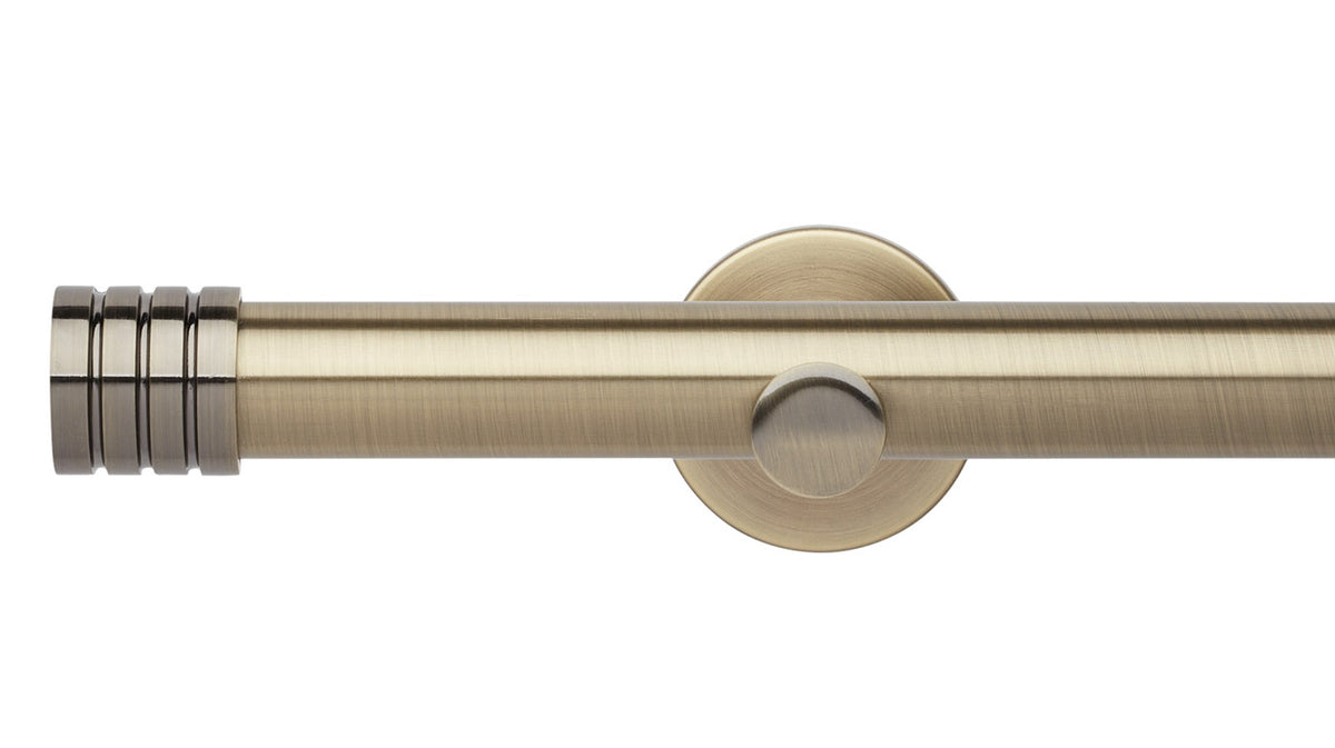 Rolls Neo Stud 35mm Metal Curtain Pole - Fendow