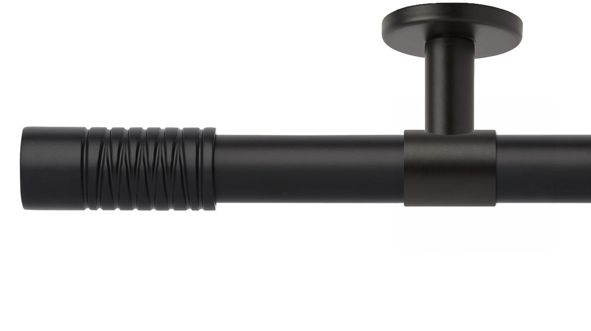 Rolls Neo Wired Barrel 35mm Metal Curtain Pole - Fendow