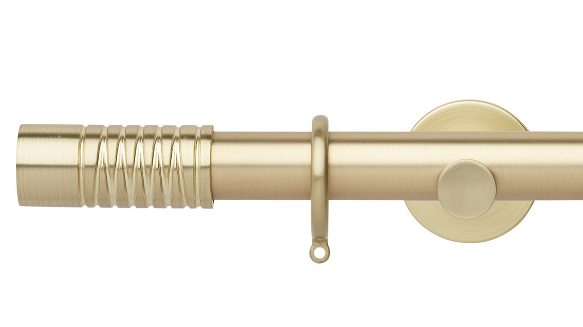 Rolls Neo Wired Barrel 35mm Metal Curtain Pole - Fendow