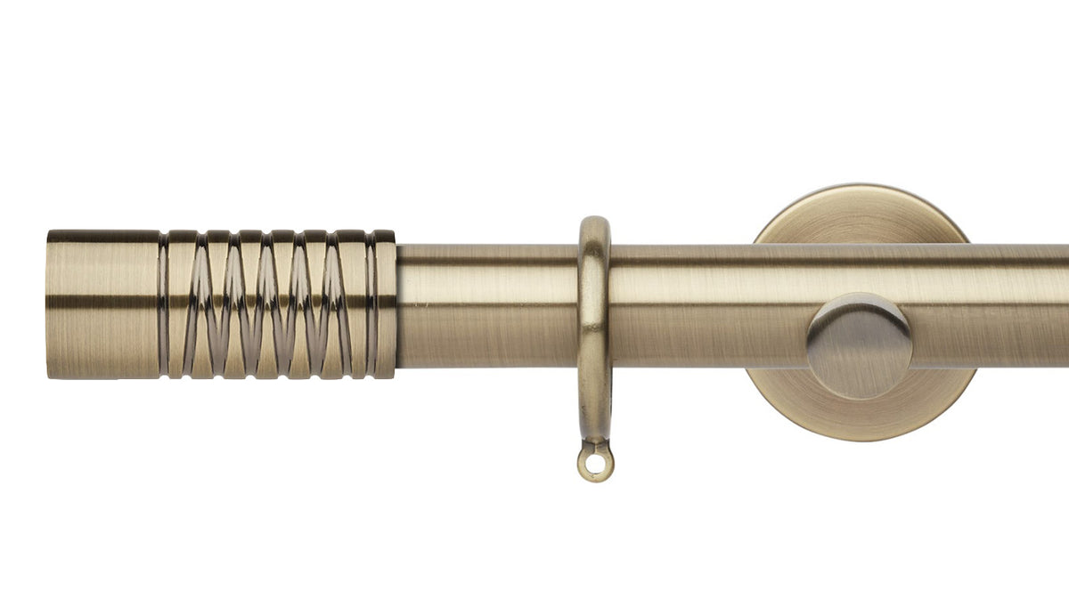 Rolls Neo Wired Barrel 35mm Metal Curtain Pole - Fendow