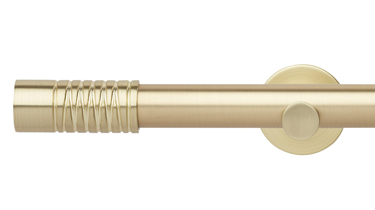 Rolls Neo Wired Barrel 35mm Metal Curtain Pole - Fendow