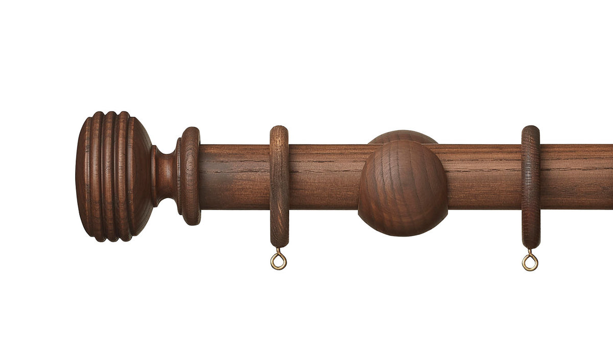 Hallis Hudson Eden Ellipse 35mm Wooden Curtain Pole