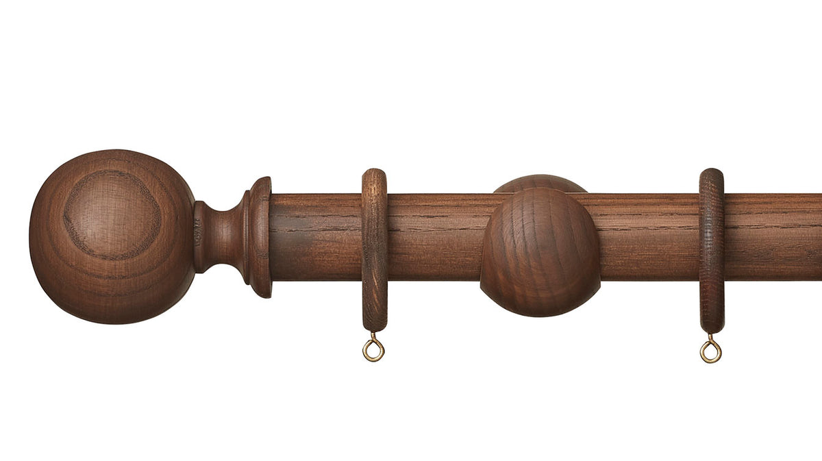 Hallis Hudson Eden Ball 35mm Wooden Curtain Pole