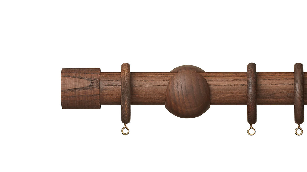 Hallis Hudson Eden End Cap 35mm Wooden Curtain Pole