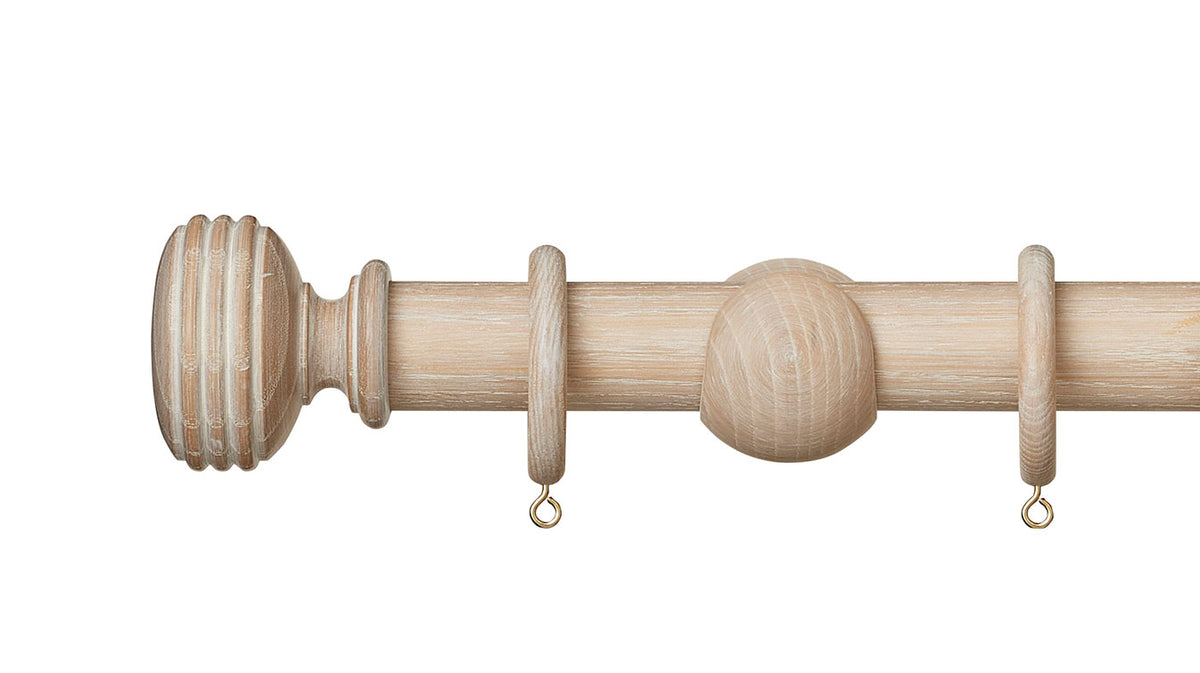 Hallis Hudson Eden Ellipse 35mm Wooden Curtain Pole