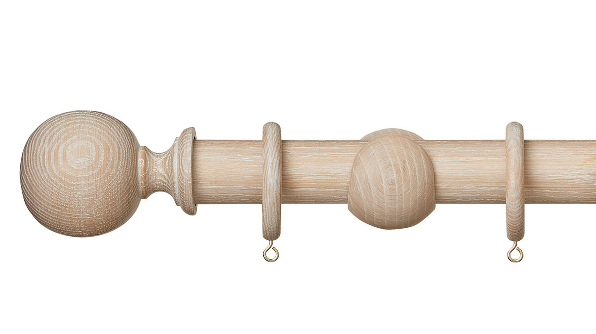 Hallis Hudson Eden Ball 35mm Wooden Curtain Pole