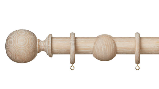 Hallis Hudson Eden Ball 35mm Wooden Curtain Pole