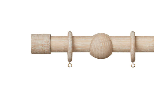 Hallis Hudson Eden End Cap 35mm Wooden Curtain Pole
