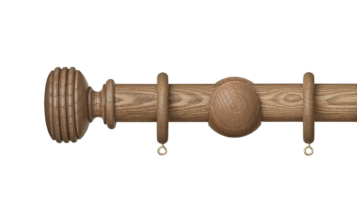 Hallis Hudson Eden Ellipse 35mm Wooden Curtain Pole