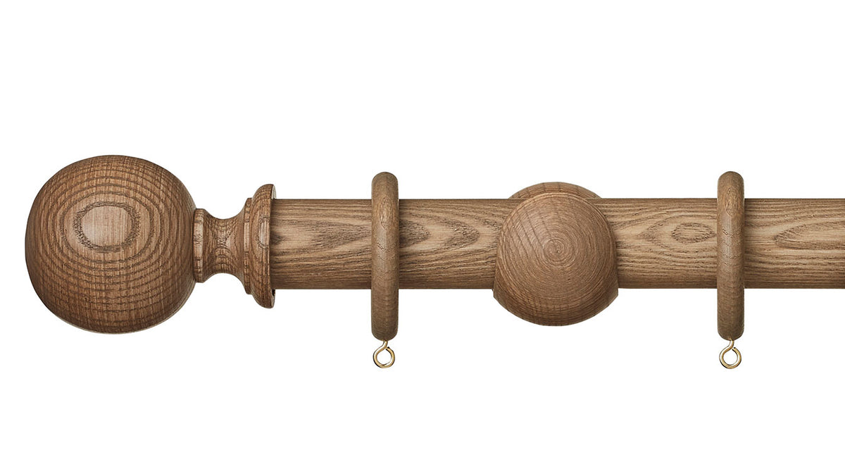Hallis Hudson Eden Ball 35mm Wooden Curtain Pole