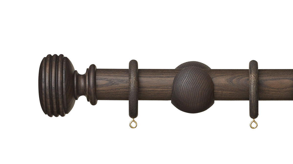 Hallis Hudson Eden Ellipse 35mm Wooden Curtain Pole