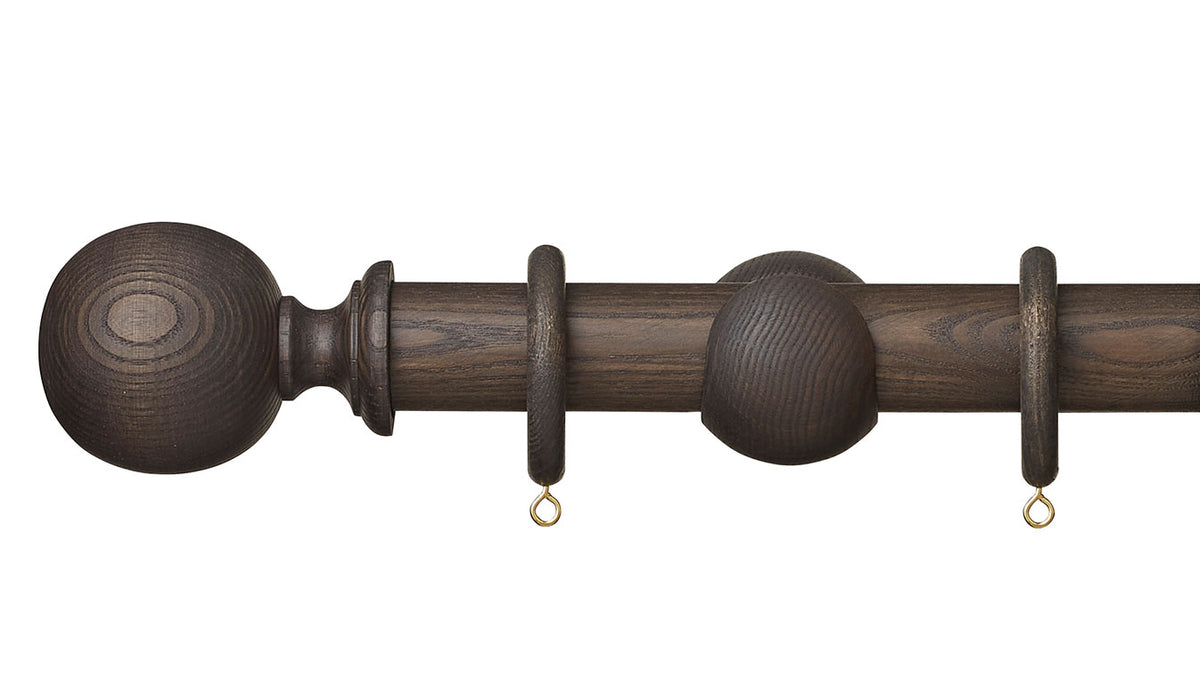 Hallis Hudson Eden Ball 35mm Wooden Curtain Pole