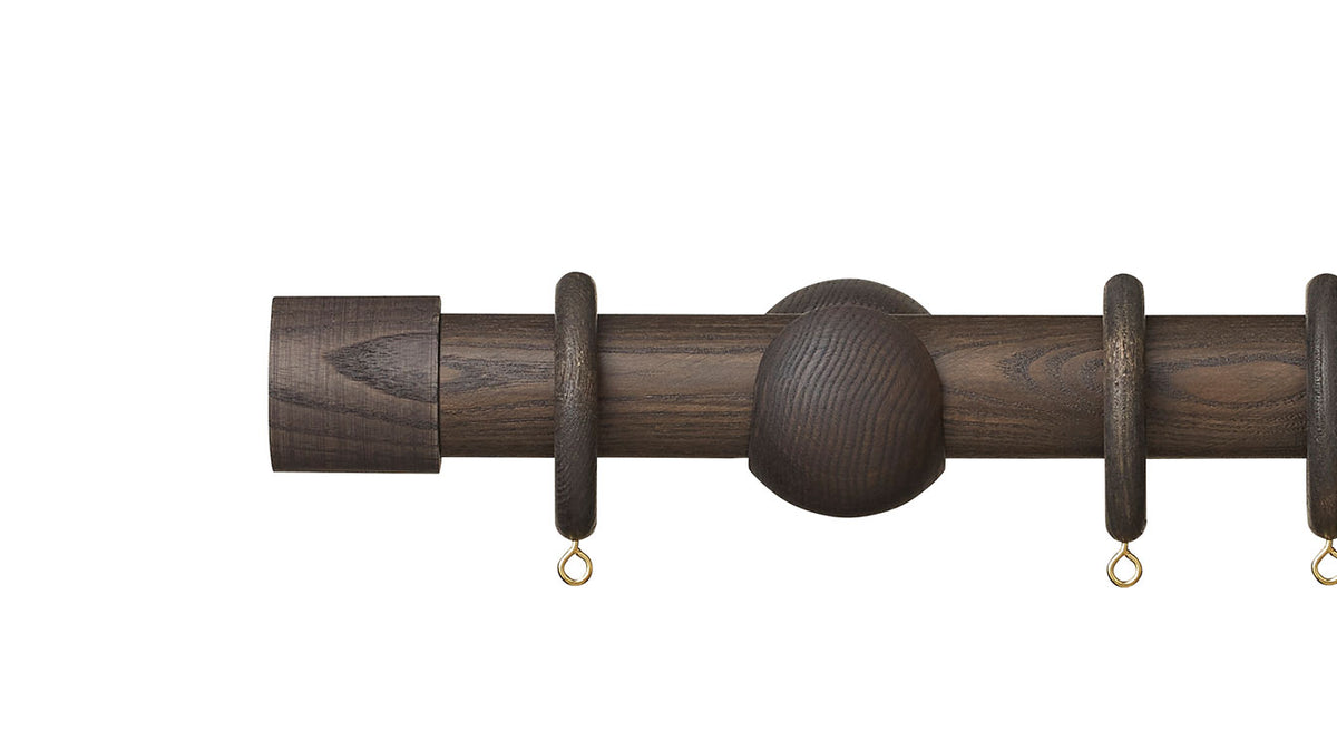 Hallis Hudson Eden End Cap 35mm Wooden Curtain Pole