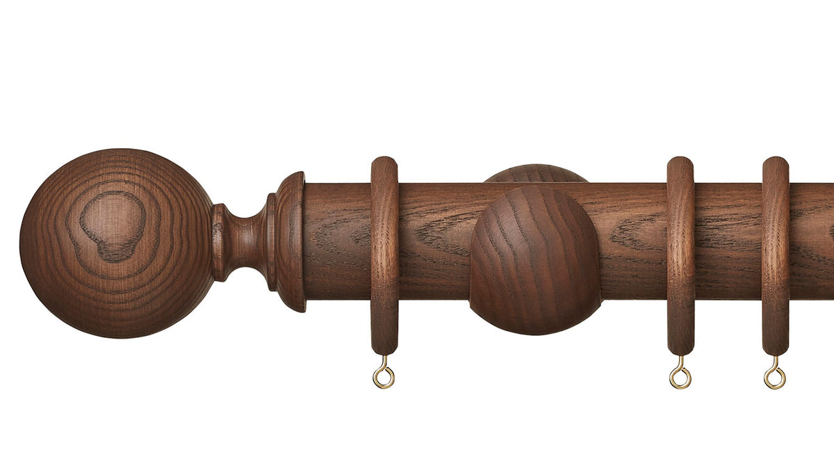 Hallis Hudson Eden Ball 45mm Wooden Curtain Pole