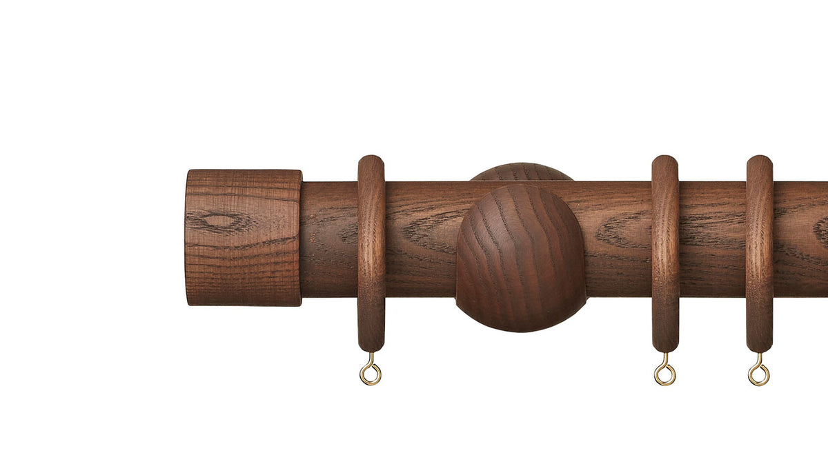 Hallis Hudson Eden End Cap 45mm Wooden Curtain Pole