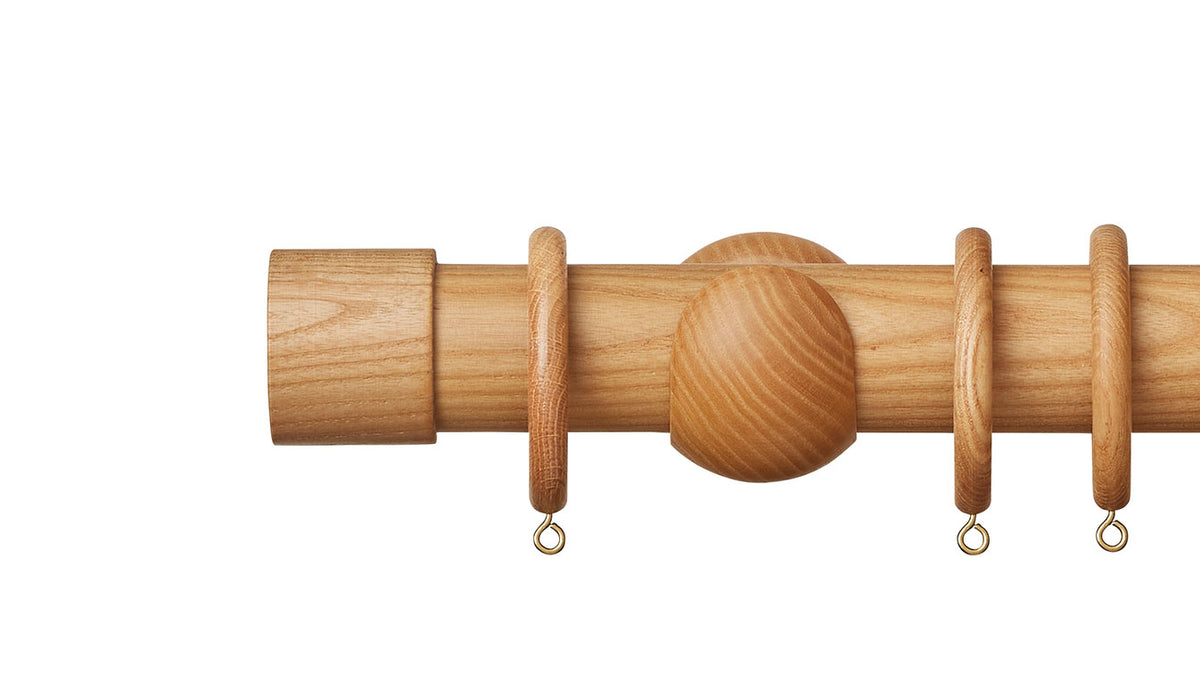 Hallis Hudson Eden End Cap 45mm Wooden Curtain Pole
