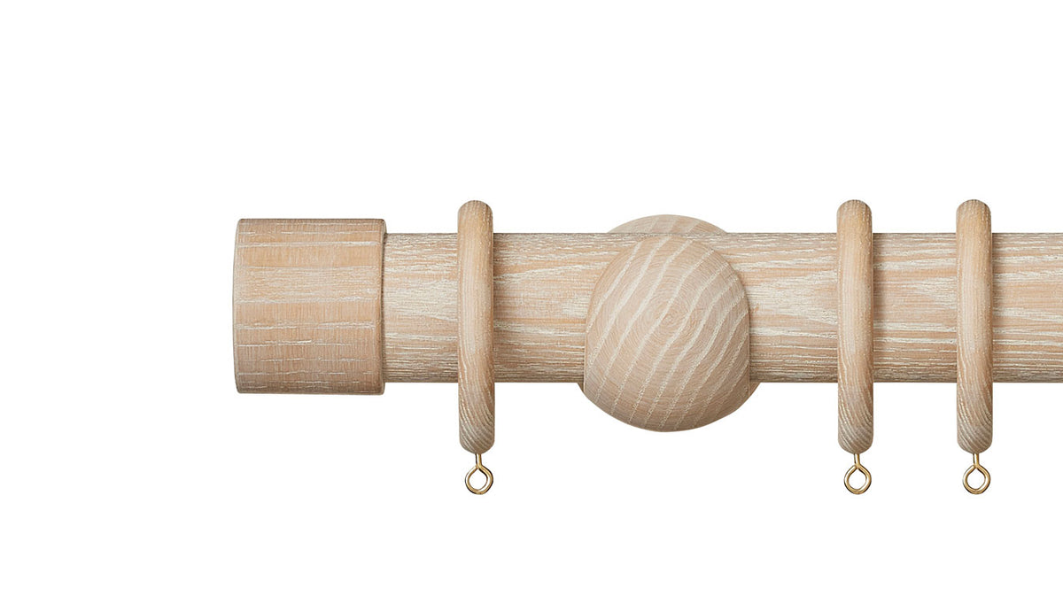 Hallis Hudson Eden End Cap 45mm Wooden Curtain Pole