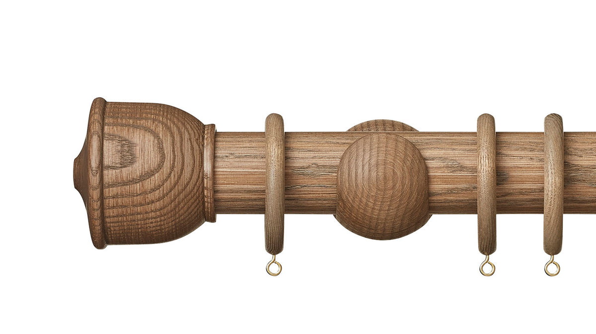 Hallis Hudson Eden Urn 45mm Wooden Curtain Pole