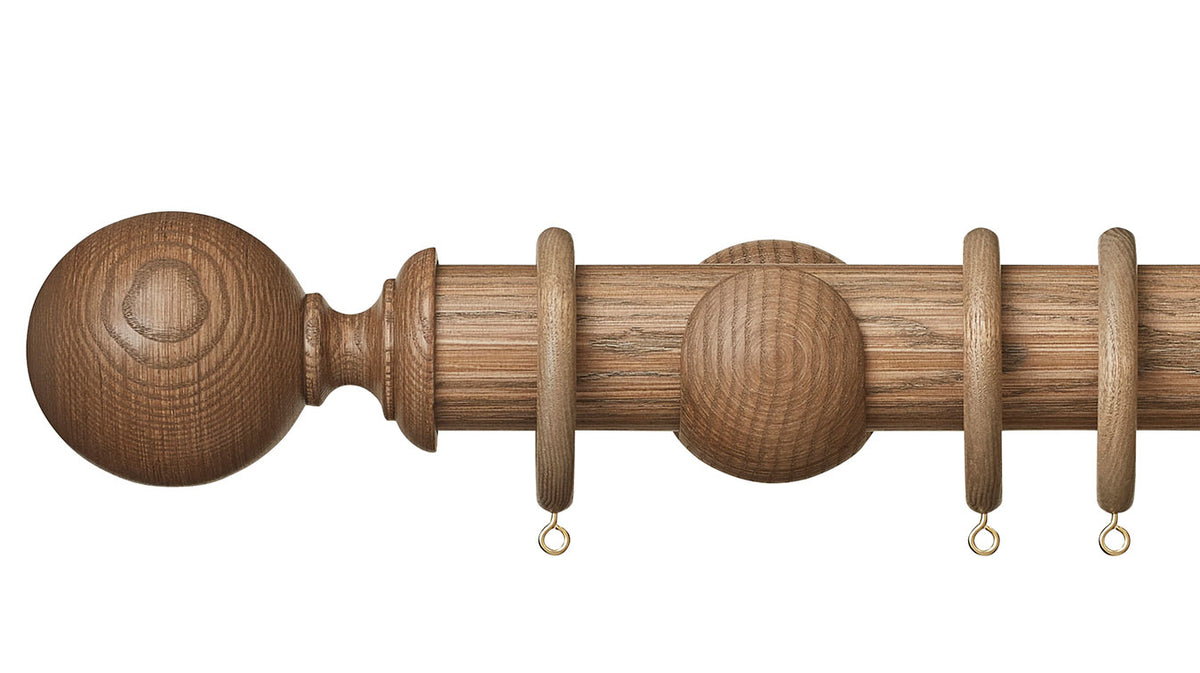 Hallis Hudson Eden Ball 45mm Wooden Curtain Pole