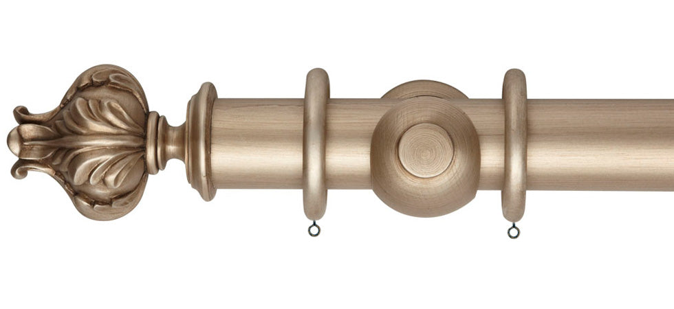 Rolls Museum Vienna 55mm Wooden Curtain Pole - Fendow