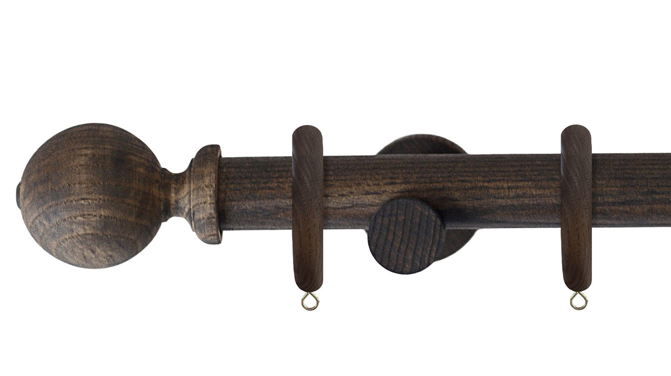 Laura Ashley Mitchell 28mm Wooden Curtain Pole