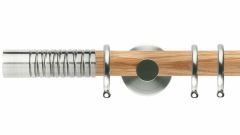 Neo Wired Barrel 28mm Wooden Curtain Pole