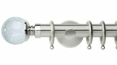 Neo Crackled Glass Ball 35mm Metal Curtain Pole
