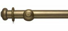 Modern Country Button 45mm Wooden Curtain Pole