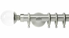 Neo Clear Ball 28mm Metal Curtain Pole 