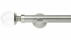 Neo Clear Ball 28mm Metal Curtain Pole 