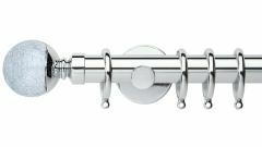 Neo Crackled Glass Ball 28mm Metal Curtain Pole