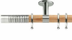 Neo Wired Barrel 28mm Wooden Curtain Pole