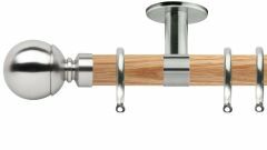 Neo Ball 35mm Wooden Curtain Pole