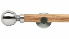 Neo Ball 35mm Wooden Curtain Pole