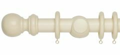 Woodline 35mm Wooden Curtain Pole